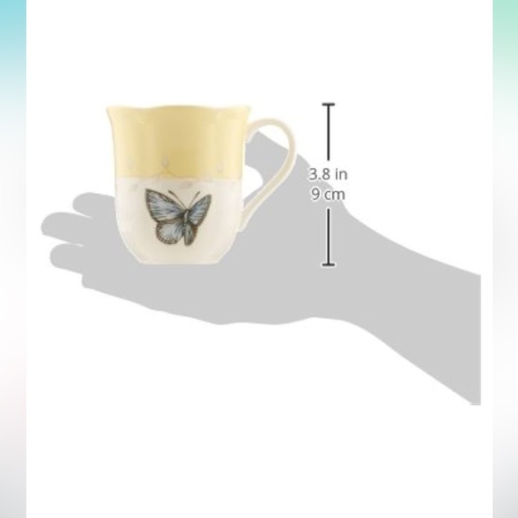 🪺HP! 4 Butterfly Meadow Mugs by Lenox. Blue Violet-like Flower - Picture 11 of 12